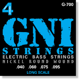 GNI G700 струны для бас-гитары .040/.095, никелированная навивка