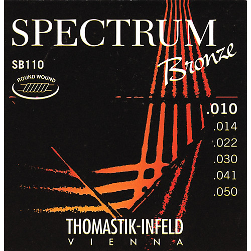Thomastik SB110 Spectrum Bronze Комплект струн для акустической гитары, сталь/бронза, 010-050,