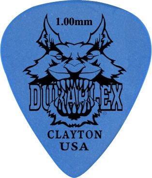 CLAYTON DXS100 Медиатор - 1.00 mm DELRIN стандартный