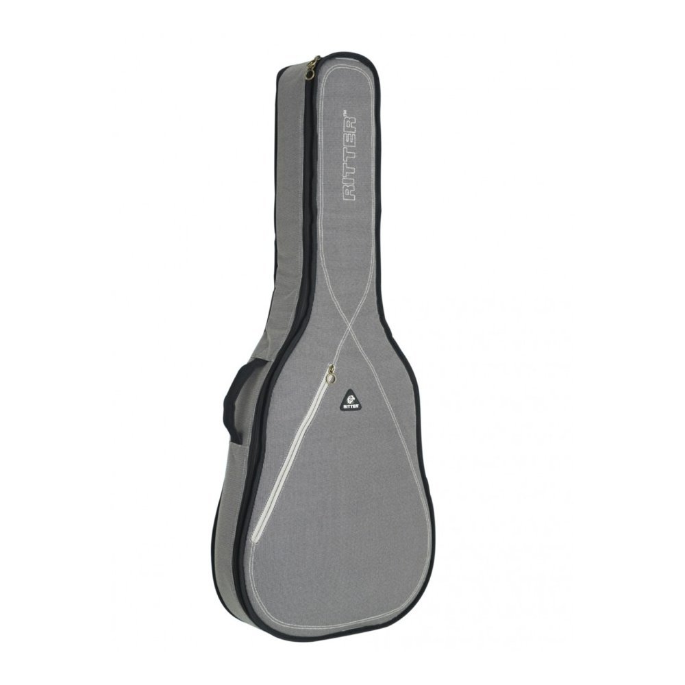 Ritter RGS3-D/SGL Чехол для акустической гитары, защитное уплотнение 10мм+5мм, цвет стальной SGL