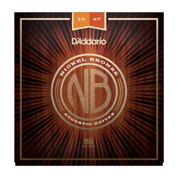 D'ADDARIO NB1047 струны для акустической гитары Nickel Bronze 10-47