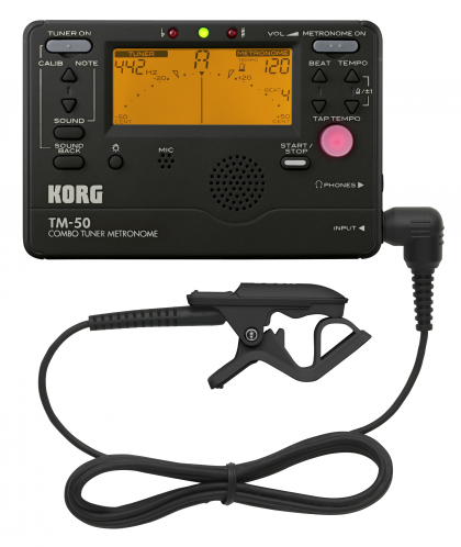 KORG TM50-C BK тюнер-метроном, цвет чёрный 