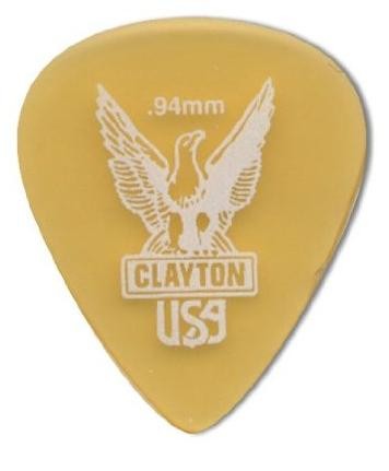 CLAYTON US94 Медиатор - 0.94 mm ULTEM gold стандартный (золотистый)