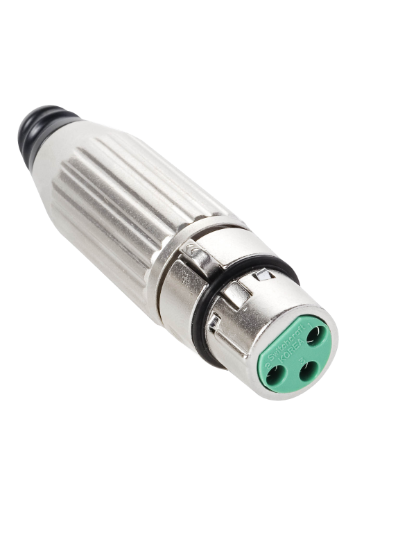 SWITCHCRAFT AAA3FZ кабельный разъём XLR: 3-контактный, 'мама'. Металлический, никелированный.