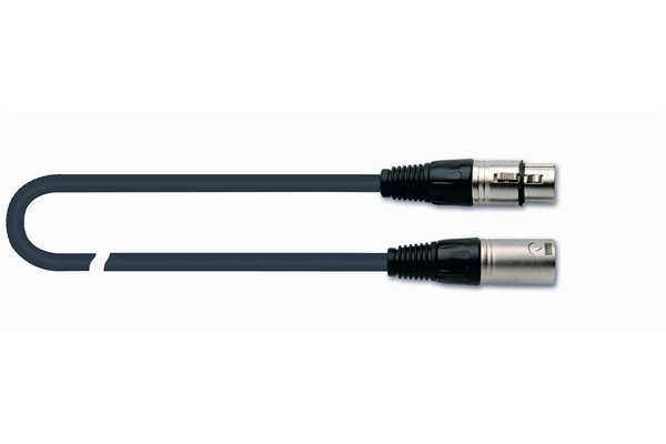 QUIK LOK MX775-5 - готовый микрофонный кабель, 5 метров, разъемы XLR/F - XLR/M, цвет черный