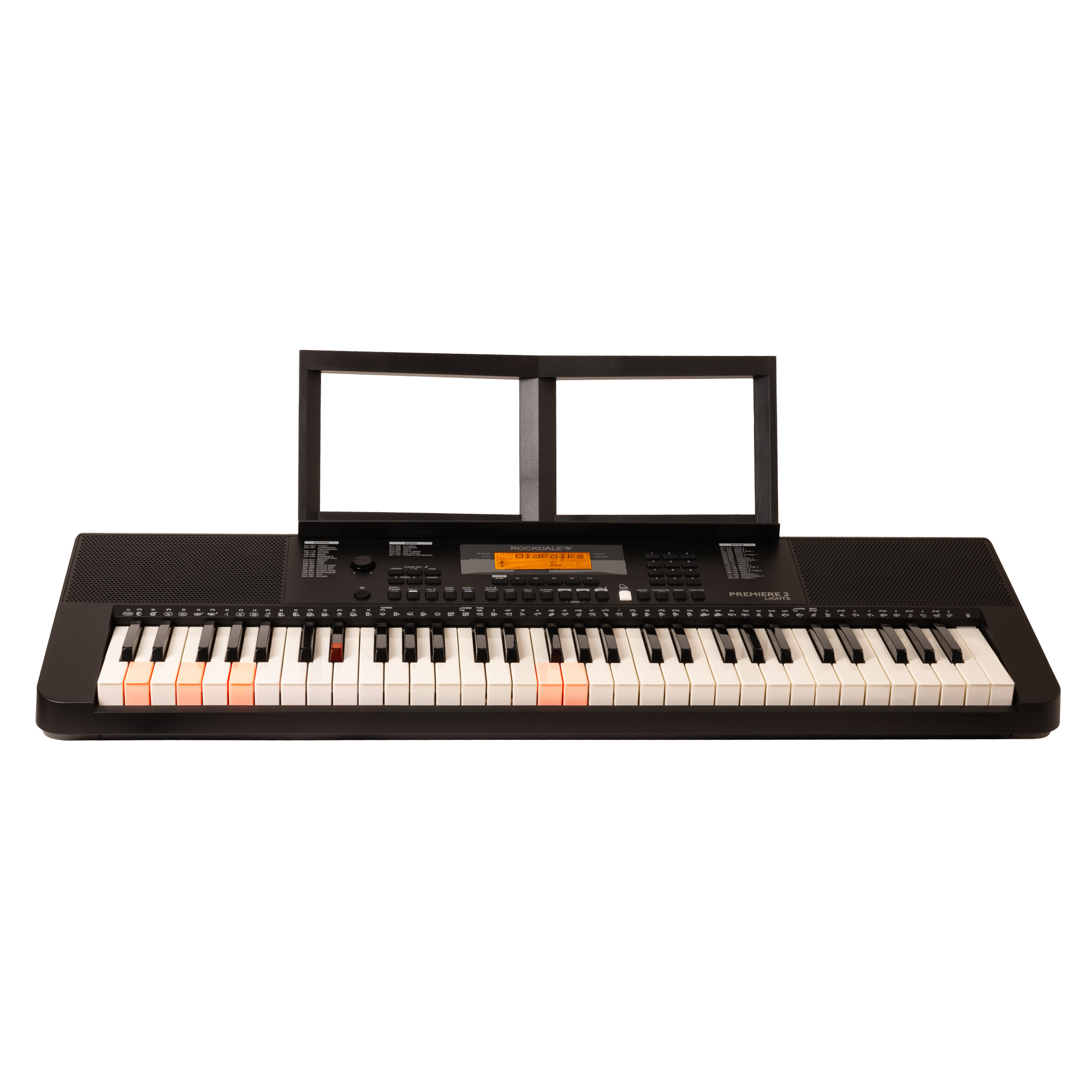 ROCKDALE Premiere 2 Lights - синтезатор с подсветкой клавиш, 61 клавиша