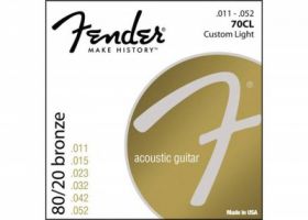 FENDER STRINGS NEW ACOUSTIC 70CL 80/20 BRONZE 11-50 струны для акустической гитары, бронза 