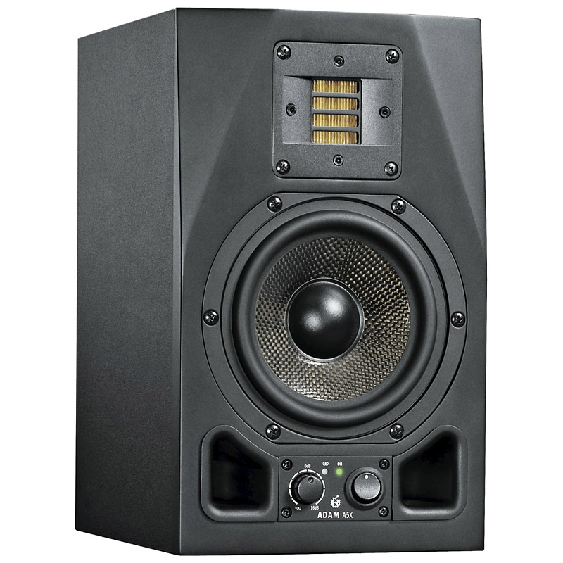 ADAM A5X - Активный 2-х полосный студийный аудио монитор, ленточный X-ART ВЧ драйвер 2"