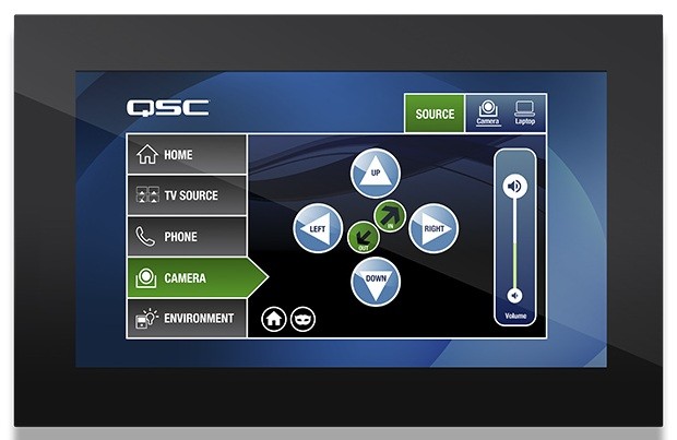 QSC TSC-80W-G2-BK - Q-SYS 8.0” PoE Сенсорный контроллер для настенной установки