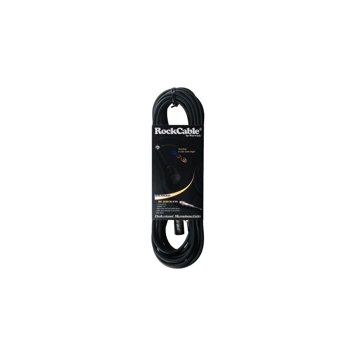 Rockcable RCL30360 D6 Микрофонный кабель XLR(М) XLR( F) 10 м Металл. корп.