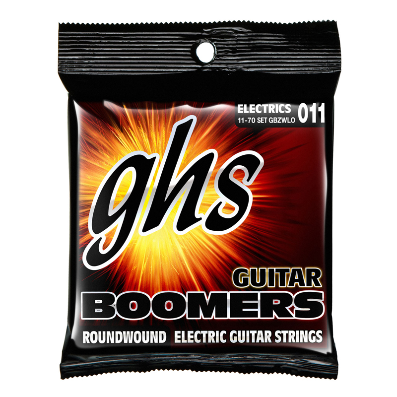 GHS Boomers GB ZWLO Струны для электрогитары; никелир.сталь; кругл.обмотка; (011-014-018-36w-52-70)
