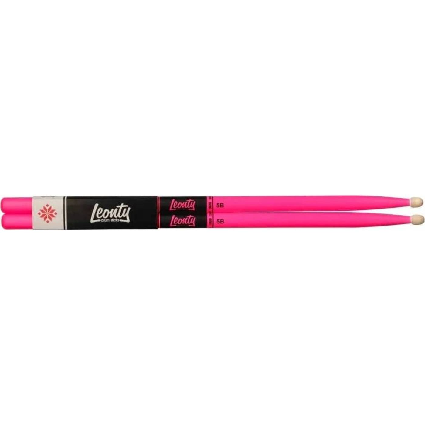 LEONTY LFP5B- Барабанные палочки Fluorescent Pink Leonty 5B, граб