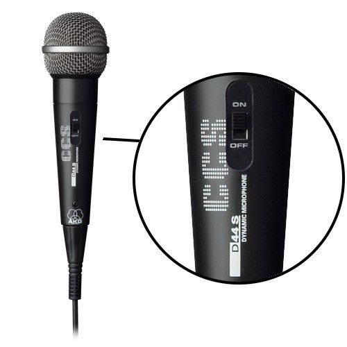 AKG D44S микрофон динамический вокальный со встроенным кабелем 5м