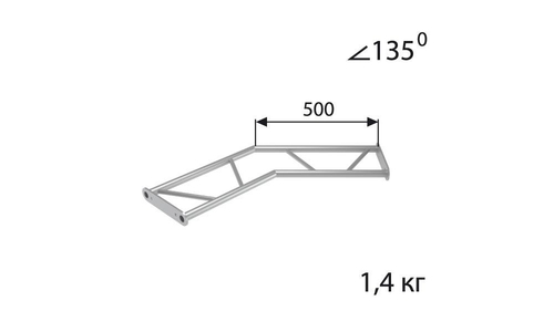 IMLIGHT P28-H24 - Стыковочный угол 135 градусов, горизонтальный