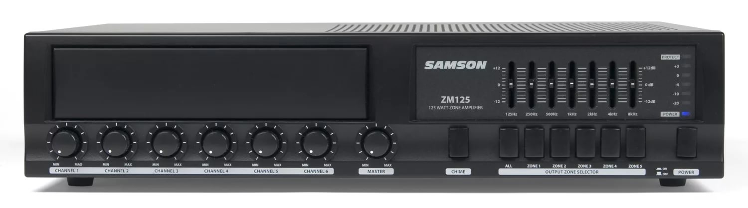 SAMSON ZM125 Зонный Микшерусилитель 6 вх., 5 зон, 125 Вт
