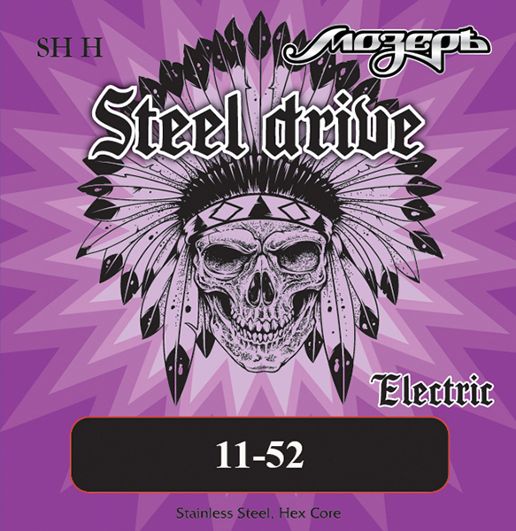 Мозеръ SH-H Steel Drive Комплект струн для электрогитары, сталь, 11-52