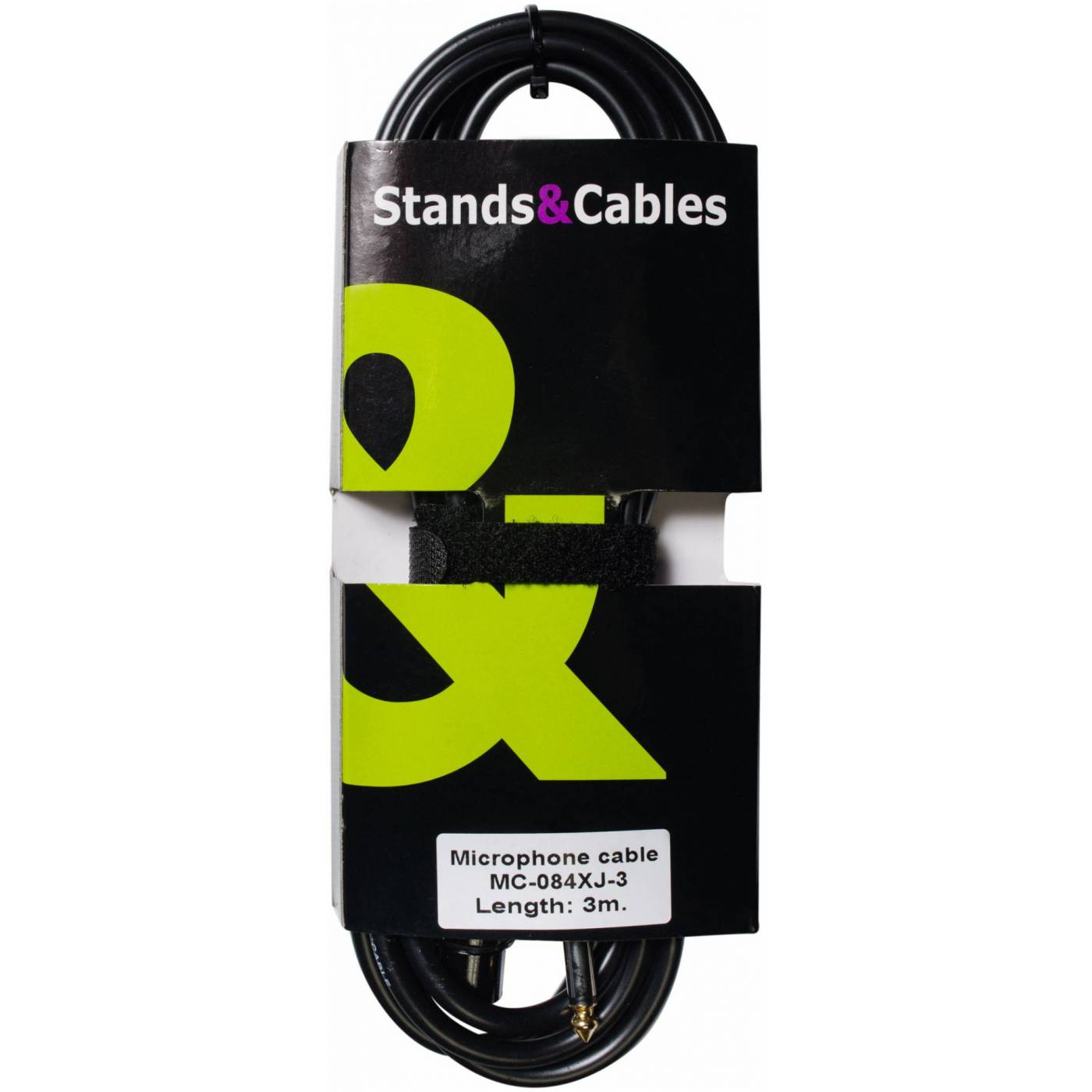 STANDS & CABLES MC-084XJ-3 Микрофонный кабель 3 м. Разъемы: XLR мама - Jack 6,3 мм. моно