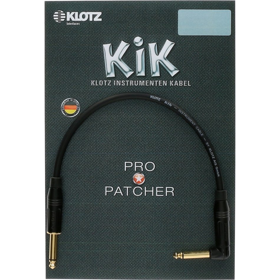 KLOTZ KIKPA030RR кабель для соединения педалей 0,3м, моно Jack Amphenol(угловой)