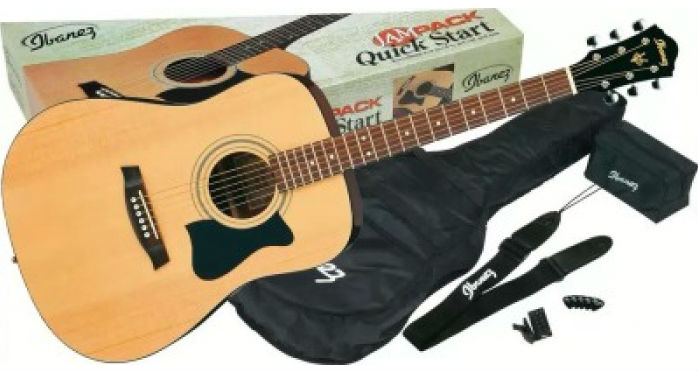 IBANEZ V50NJP NATURAL - акустическая гитара, комплект