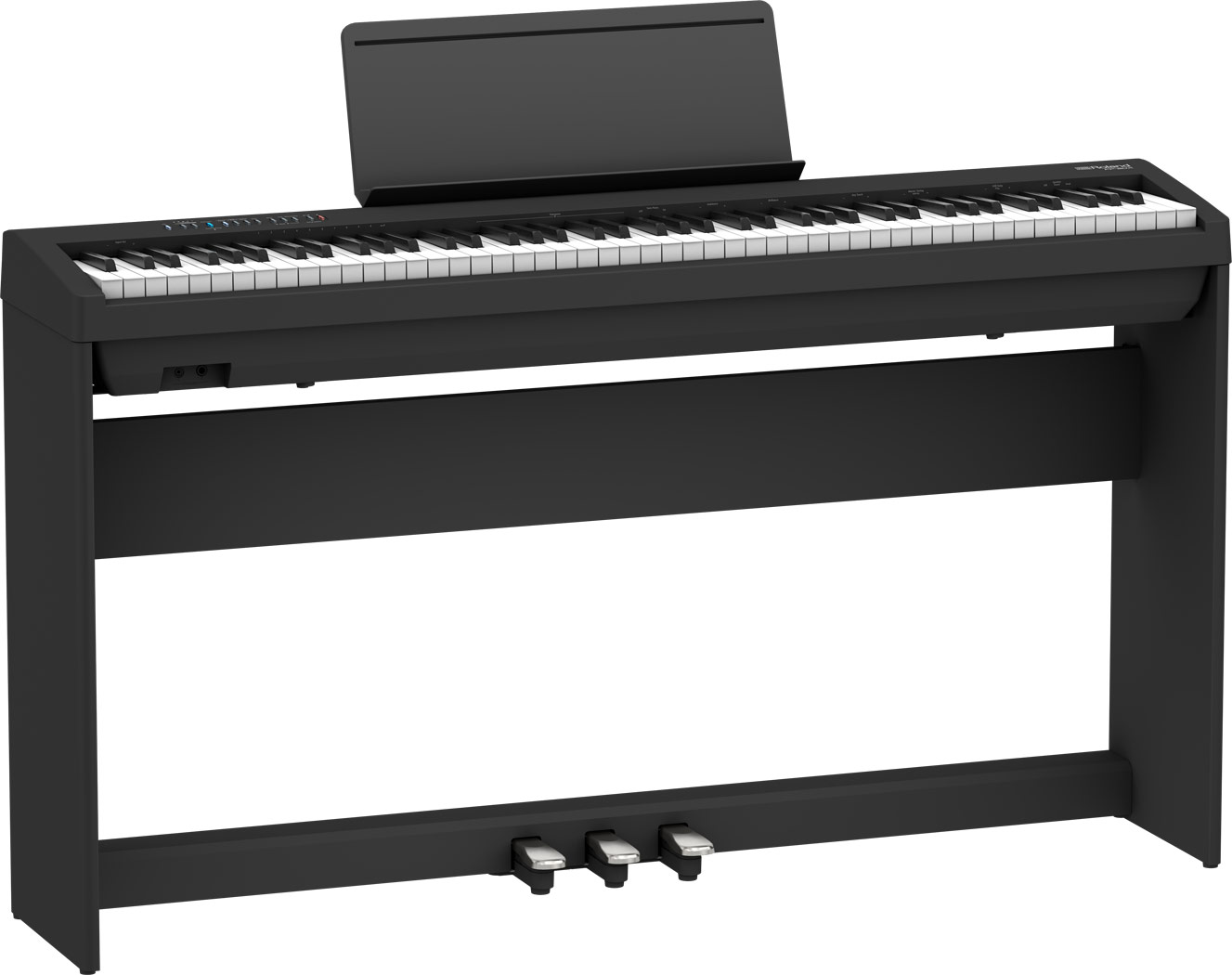 ROLAND FP-30X-BK - цифровое фортепиано, оригинальная стойка и педальный блок в комплекте