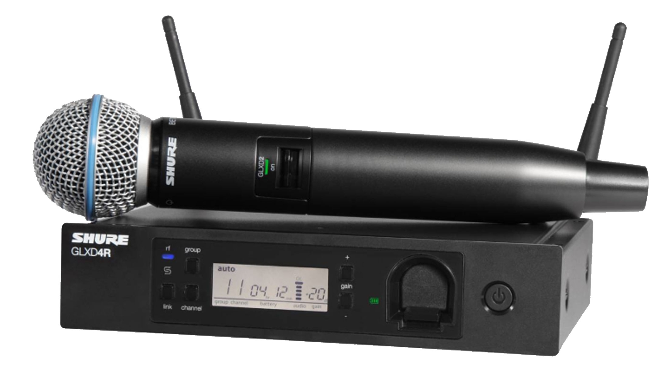 SHURE GLXD24RE/B58 Z2 2.4 GHZ - цифровая вокальная радиосистема с капсюлем BETA 58