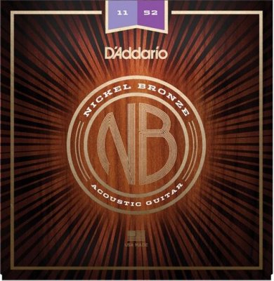 D'ADDARIO NB1152 струны для акустической гитары Nickel Bronze 11-52