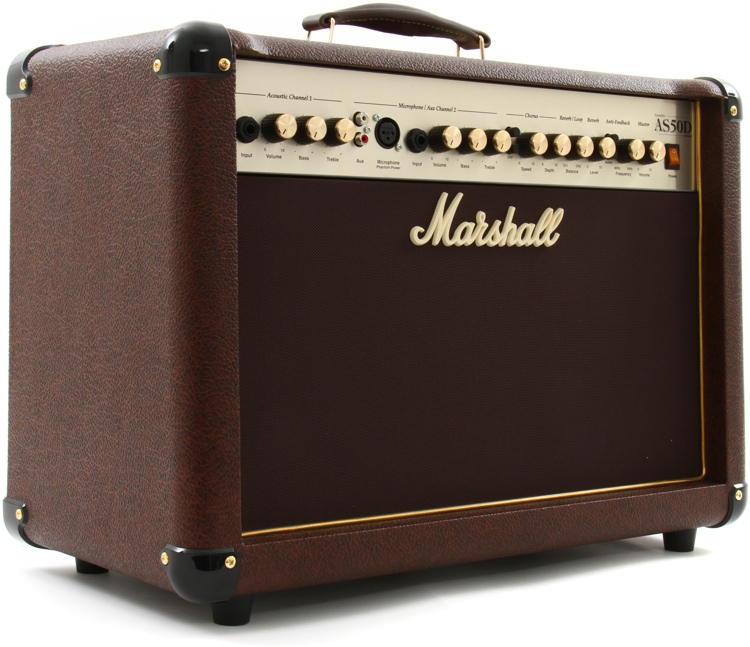 MARSHALL AS50D 50W 2X8` ACOUSTIC SOLOIST COMBO WITH HORN усилитель комбо для акустической гитары