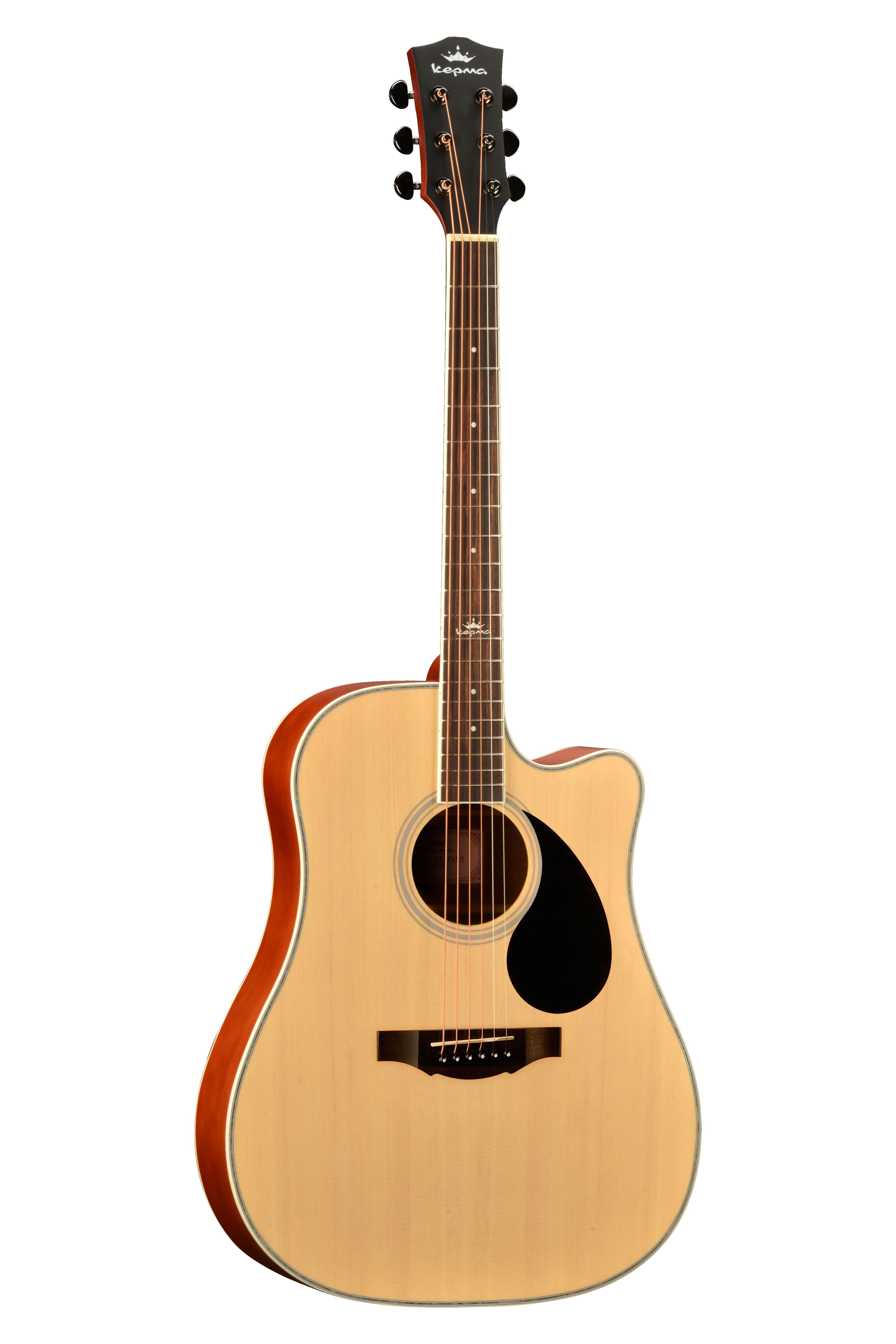 KEPMA D1CE Glossy Natural электроакустическая гитара, цвет натуральный глянцевый