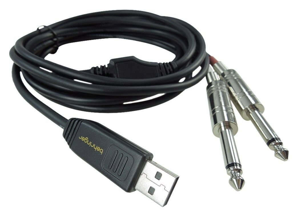 Behringer LINE 2 USB - линейный стерео USB-аудиоинтерфейс (кабель), 44.1кГц и 48 кГц, длина 2 м