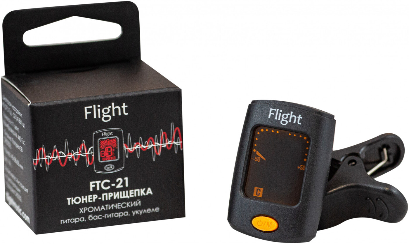 FLIGHT FTC-21 - хроматический тюнер-прищепка