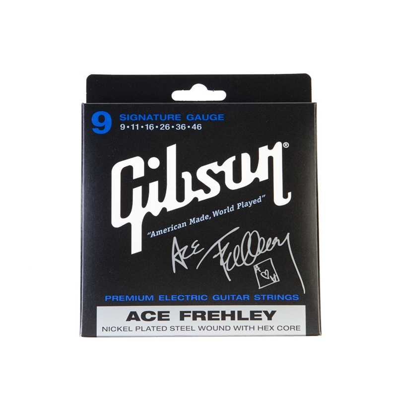 GIBSON SEG-AFS струны для электрогитары "Ace Frehley Signature" 9-46, никелерованная сталь