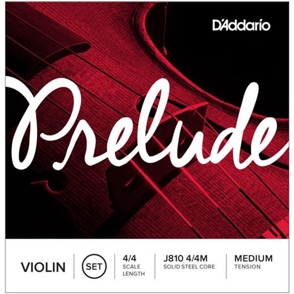 D'ADDARIO J810 4/4M Комплект струн для скрипки 4/4 Prelude, Medium Tension