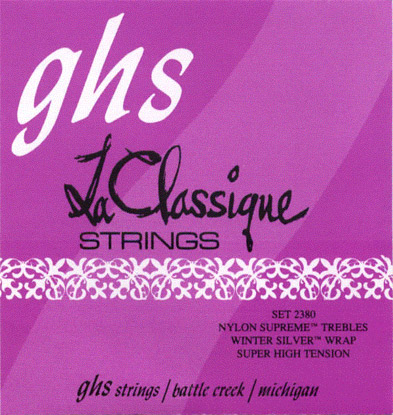 GHS STRINGS 2380 LA CLASSIQUE набор струн для классической гитары, нейлон/серебро, 29-46