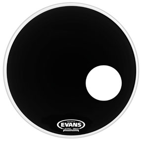 EVANS BD22RONX 22" Onyx Resonant Перед. пластик для бас бар. однослойн. черн. с демп. кольцом
