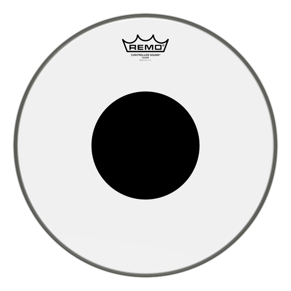 Remo CS-1322-10  22"CS,clear пластик для бар.прозрач.с чёрн.усиленным центром