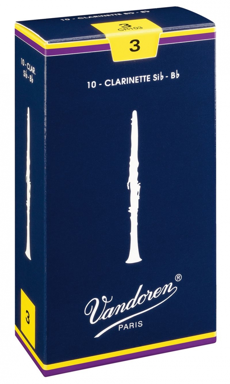 Vandoren CR103  Трость для кларнета Bb, (№ 3). серия Traditional, штучно