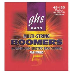 GHS STRINGS 5M-DYB BOOMERS набор струн для 5-струнной басгитары, никелированная сталь, 045-130