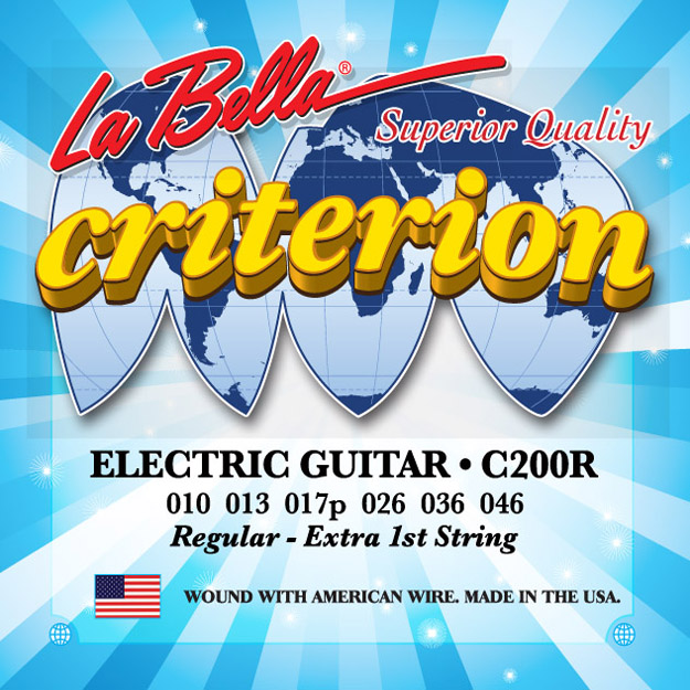 LA BELLA C200R - струны для электрогитары - натяжение Regular (010-013-017-026-036-046)