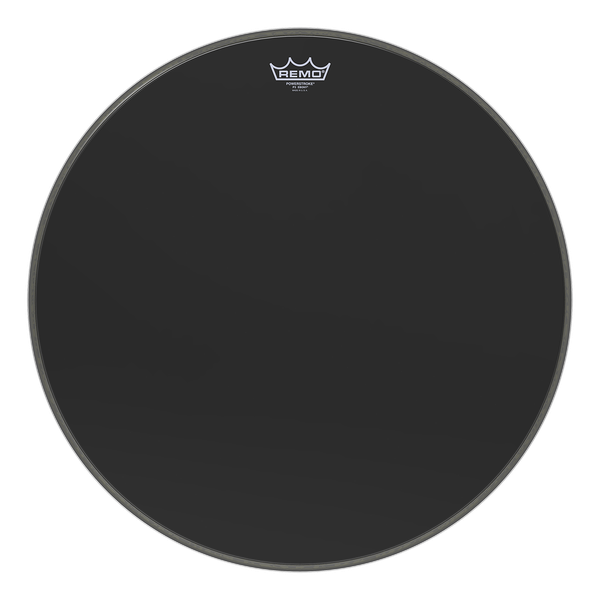REMO POWERSTROKE3 22` EBONY  фронтальный черный пластик для большого барабана