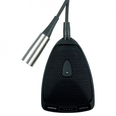 SHURE MX393/O плоский (поверхностный) конденсаторный всенаправленный микрофон с прогр.переключателем