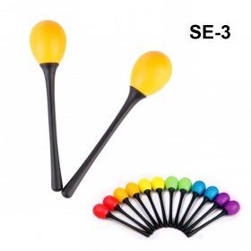 DADI SE3 Маракасы на длинных пластиковых ручках, пара, Разного цвета и массы. 