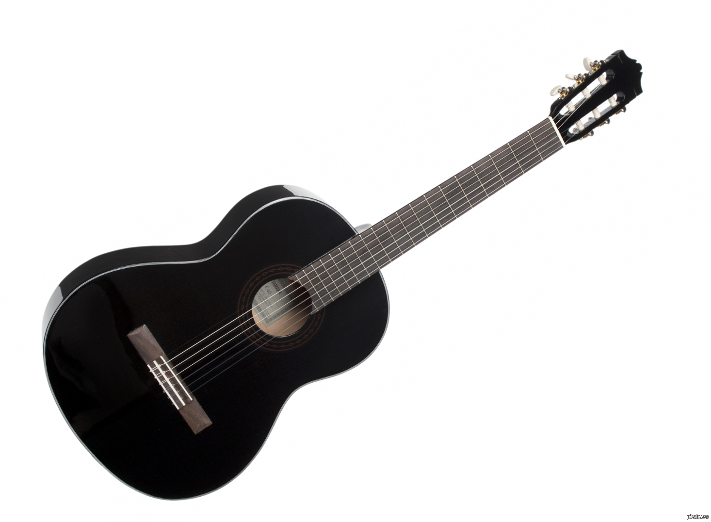 Yamaha C40 BL - гитара классическая, корпус - меранти, верхняя дека - ель, цвет чёрный