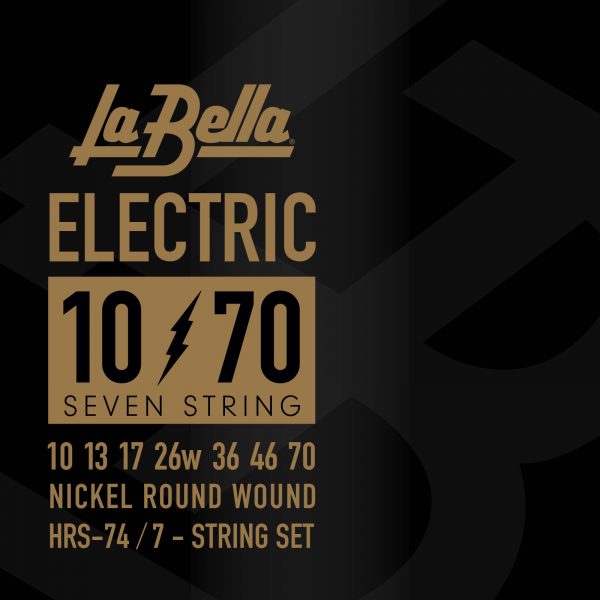 La Bella HRS-74 Hard Rockin Steel Комплект струн для 7-ми струнной электро-гитары