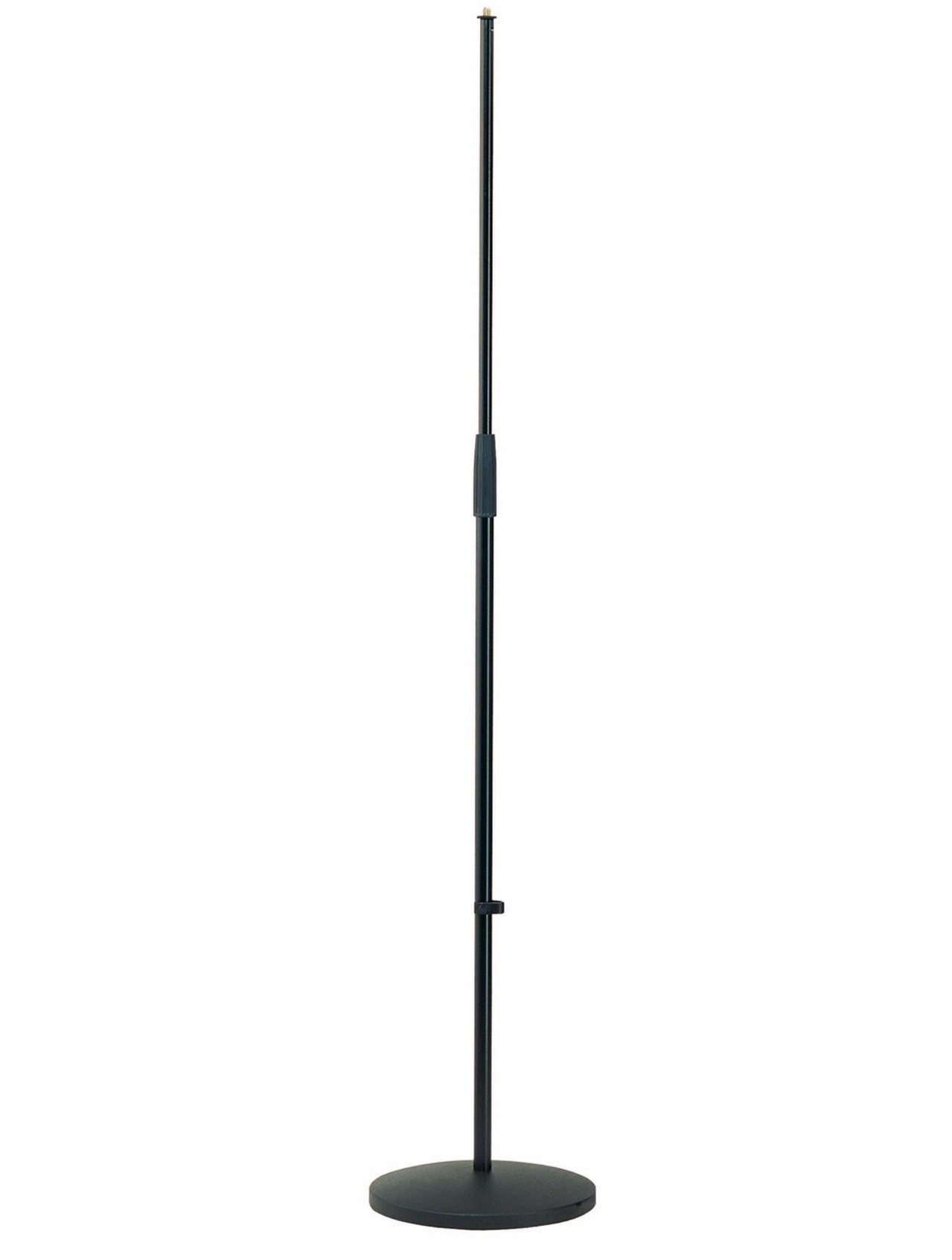 K&M 26010-300-55  микрофонная стойка прямая с круглым основанием, чёрная, 870-1575 мм