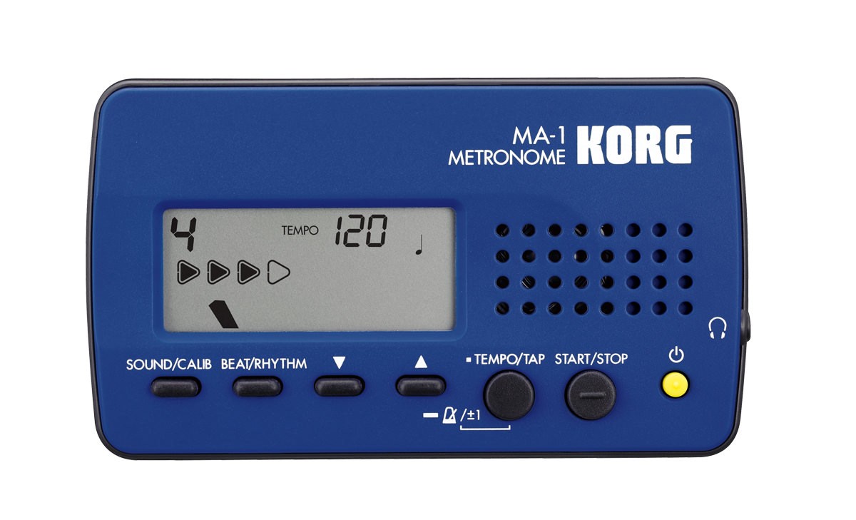 KORG MA-1BLBK цифровой метроном. Жидкокристаллический дисплей с визуализацией маятника. 