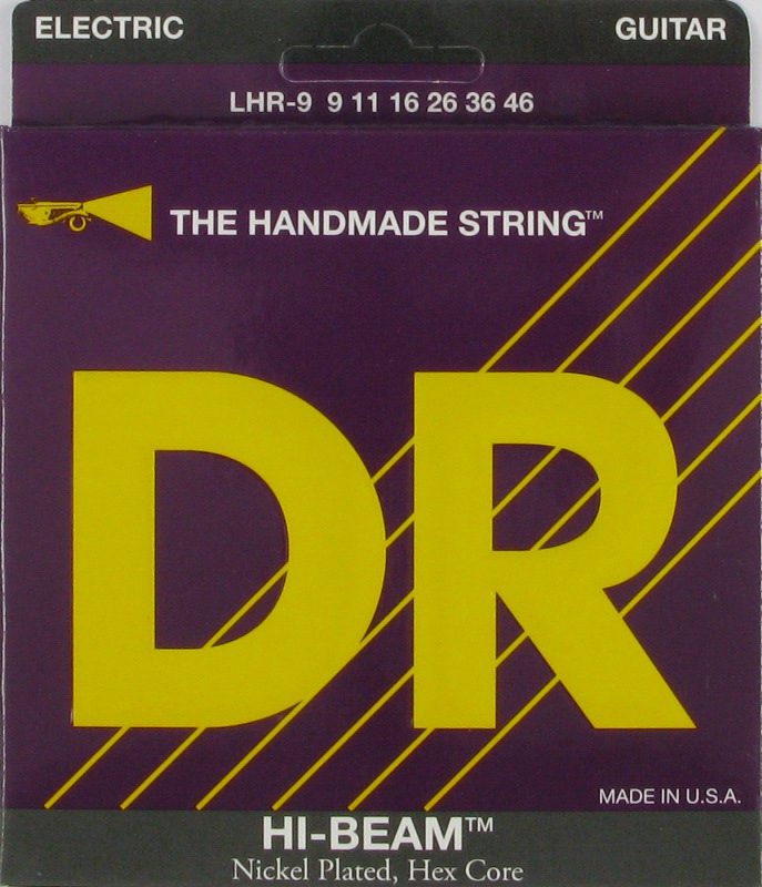 DR LHR-9 (009-046) для электро гитар, (никель) с круглой обмоткой
