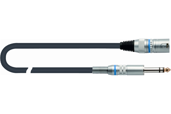 QUIK LOK CM189-6 - микрофонный кабель, 6 метров, XLR Male - Stereo Jack 6,3мм ( XLR/M - Jack Stereo)