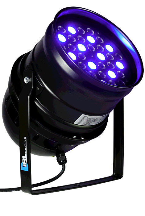 DIALighting UV LEDPAR 64 - Прожектор UV 36 светодиодов 3W. Мощность: 120Вт