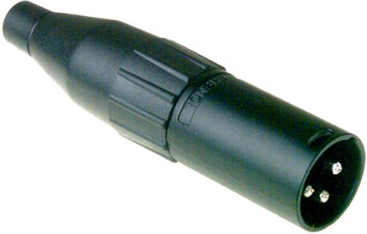 Amphenol AC3MMB Разъём 3 XLR "папа" кабельный, черненый корпус