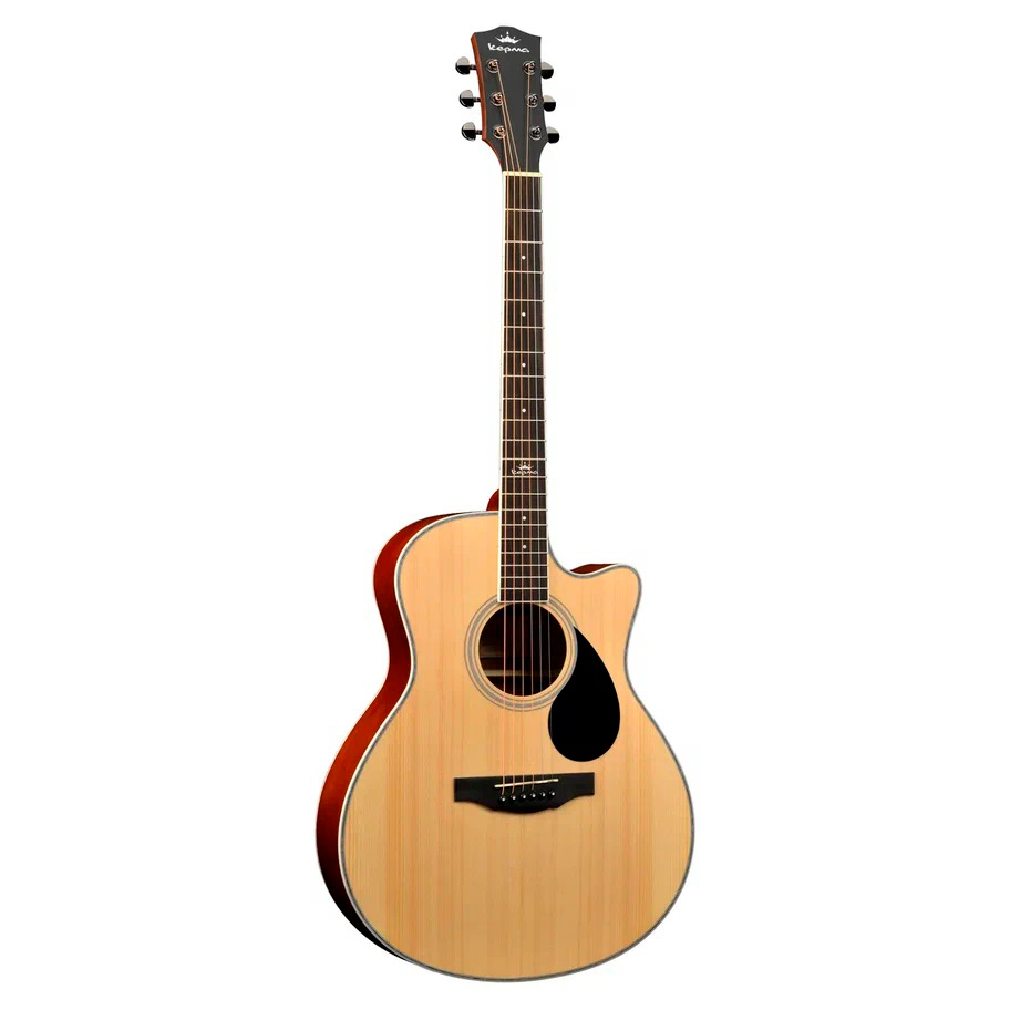 KEPMA A1C Glossy Natural акустическая гитара, цвет натуральный глянцевый